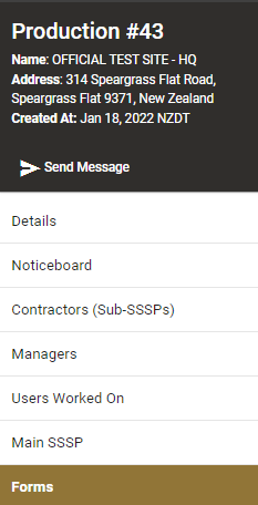 Production/Location Forms - SetConnect Help Center