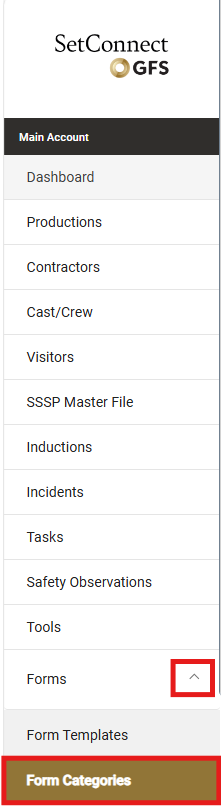 Form Categories - SetConnect Help Center